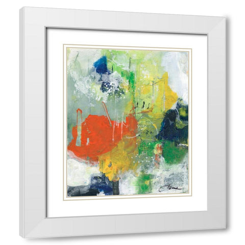 Delightful Dreams  II White Modern Wood Framed Art Print with Double Matting by Combs, Joyce