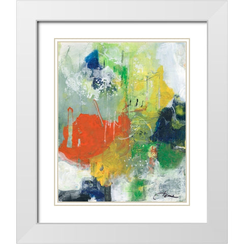 Delightful Dreams  II White Modern Wood Framed Art Print with Double Matting by Combs, Joyce
