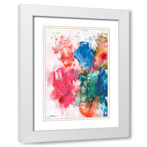 An Early Spring II White Modern Wood Framed Art Print with Double Matting by Combs, Joyce