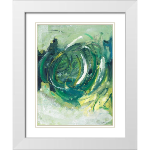 My Imagination I White Modern Wood Framed Art Print with Double Matting by Combs, Joyce