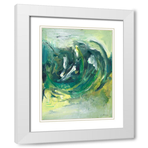 My Imagination II White Modern Wood Framed Art Print with Double Matting by Combs, Joyce