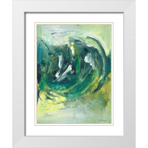 My Imagination II White Modern Wood Framed Art Print with Double Matting by Combs, Joyce