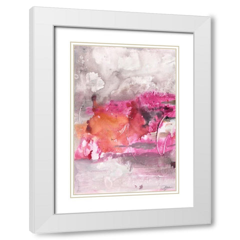 Oh Joy II White Modern Wood Framed Art Print with Double Matting by Combs, Joyce
