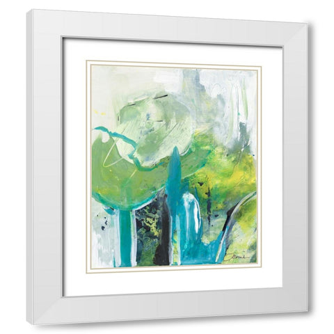 Air Castles II White Modern Wood Framed Art Print with Double Matting by Combs, Joyce