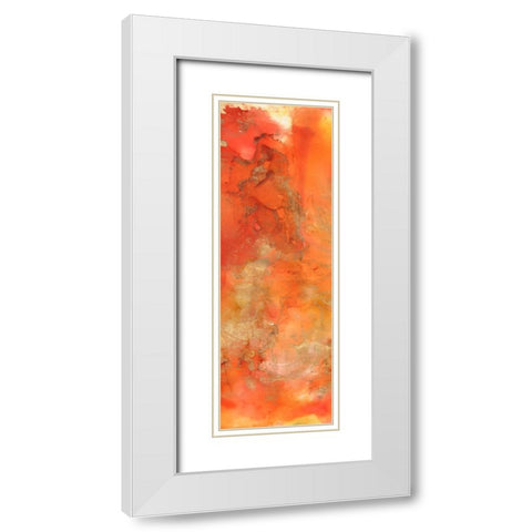 Higher Emotions I White Modern Wood Framed Art Print with Double Matting by Combs, Joyce
