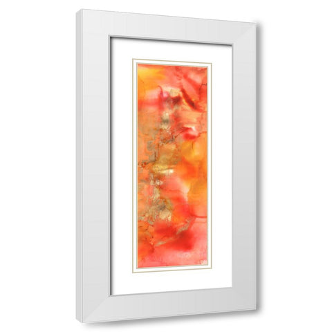 Higher Emotions III White Modern Wood Framed Art Print with Double Matting by Combs, Joyce