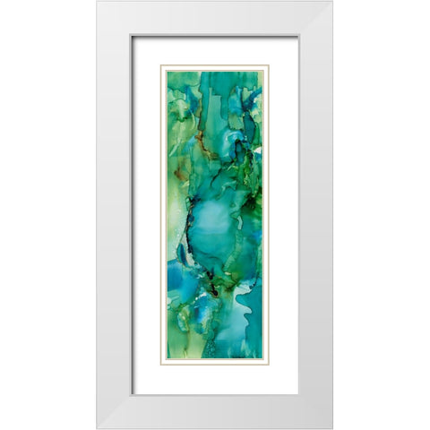 Cool Forever II White Modern Wood Framed Art Print with Double Matting by Combs, Joyce