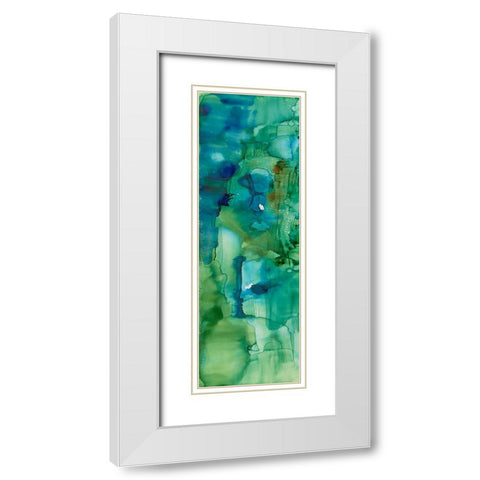 Cool Forever III White Modern Wood Framed Art Print with Double Matting by Combs, Joyce
