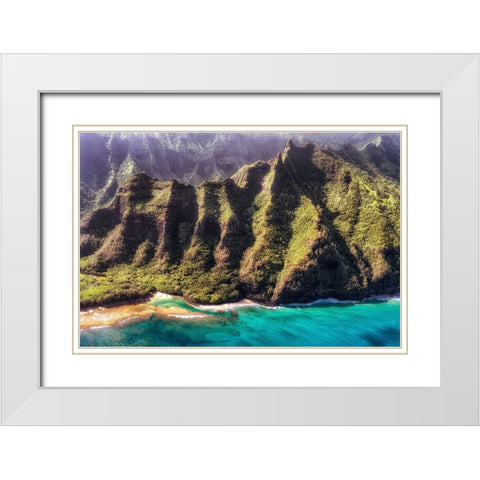 Morning at Kee White Modern Wood Framed Art Print with Double Matting by Head, Danny