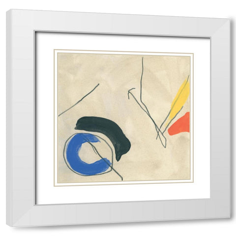 Dreaming Miro VI White Modern Wood Framed Art Print with Double Matting by Vess, June Erica