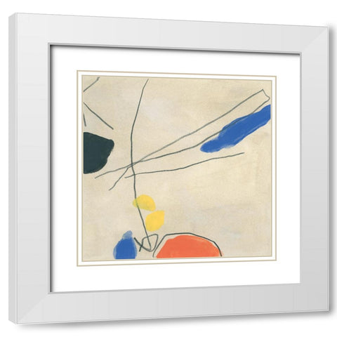 Dreaming Miro VIII White Modern Wood Framed Art Print with Double Matting by Vess, June Erica