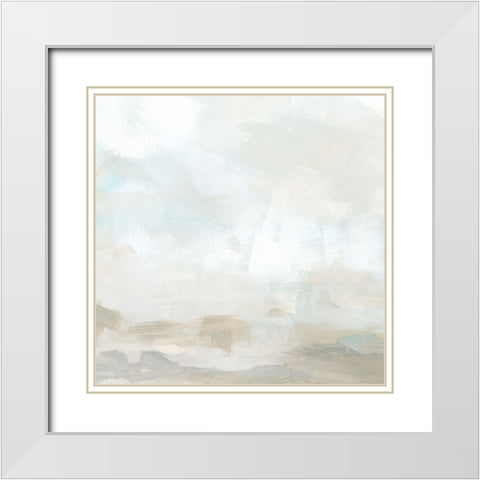 Mesa Whiteout II White Modern Wood Framed Art Print with Double Matting by Vess, June Erica