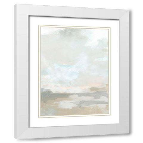 Mesa Whiteout IV White Modern Wood Framed Art Print with Double Matting by Vess, June Erica