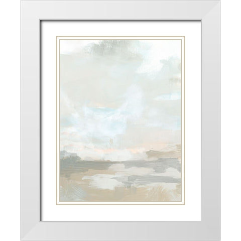 Mesa Whiteout IV White Modern Wood Framed Art Print with Double Matting by Vess, June Erica