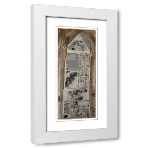 Honey Bee House I White Modern Wood Framed Art Print with Double Matting by Ferrell, Erin McGee