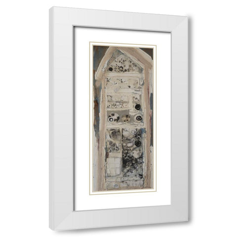 Honey Bee House II White Modern Wood Framed Art Print with Double Matting by Ferrell, Erin McGee