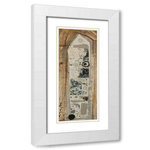 Honey Bee House III White Modern Wood Framed Art Print with Double Matting by Ferrell, Erin McGee