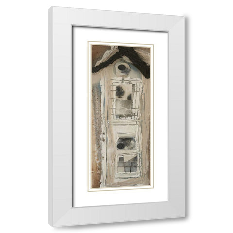 Honey Bee House VI White Modern Wood Framed Art Print with Double Matting by Ferrell, Erin McGee