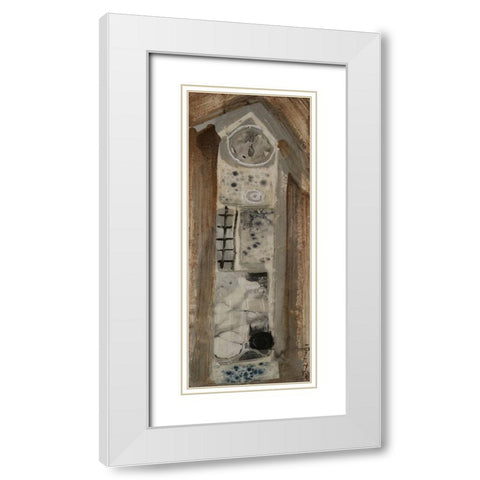 Honey Bee House VII White Modern Wood Framed Art Print with Double Matting by Ferrell, Erin McGee