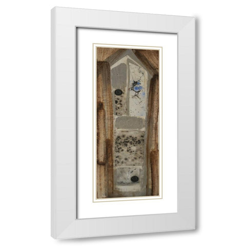 Honey Bee House IX White Modern Wood Framed Art Print with Double Matting by Ferrell, Erin McGee