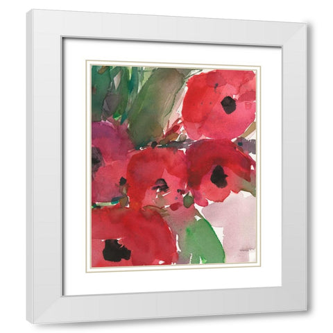 Behind the Meaning of Tulips II White Modern Wood Framed Art Print with Double Matting by Dixon, Samuel