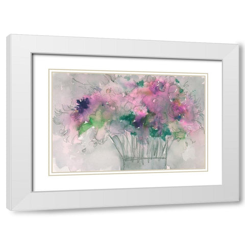 The Table Arrangement II White Modern Wood Framed Art Print with Double Matting by Dixon, Samuel