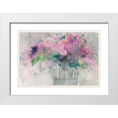The Table Arrangement II White Modern Wood Framed Art Print with Double Matting by Dixon, Samuel