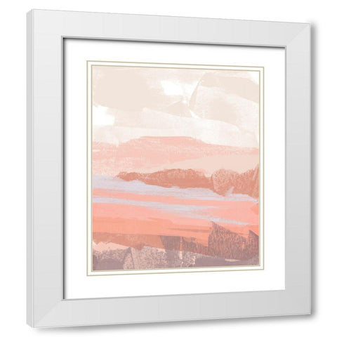 Paper Desert I White Modern Wood Framed Art Print with Double Matting by Green, Jacob