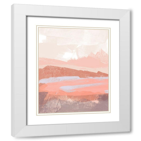 Paper Desert II White Modern Wood Framed Art Print with Double Matting by Green, Jacob