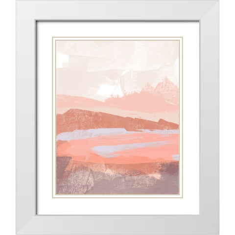 Paper Desert II White Modern Wood Framed Art Print with Double Matting by Green, Jacob