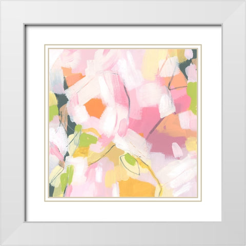 Citrus Prism IV White Modern Wood Framed Art Print with Double Matting by Vess, June Erica
