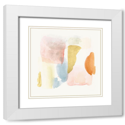 Like Clouds II White Modern Wood Framed Art Print with Double Matting by Wang, Melissa