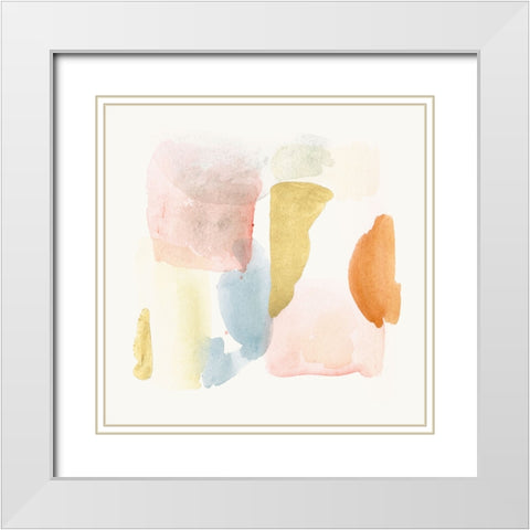 Like Clouds II White Modern Wood Framed Art Print with Double Matting by Wang, Melissa