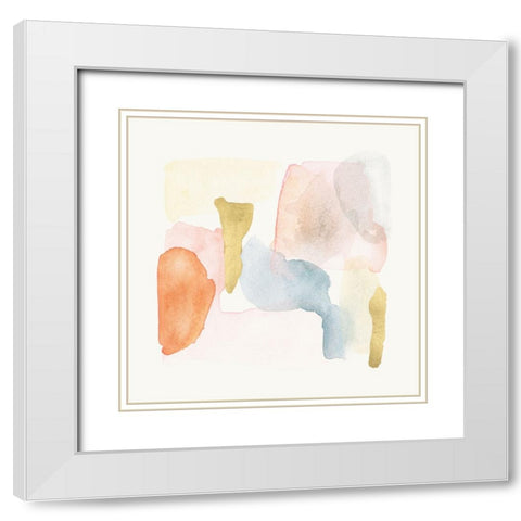 Like Clouds IV White Modern Wood Framed Art Print with Double Matting by Wang, Melissa