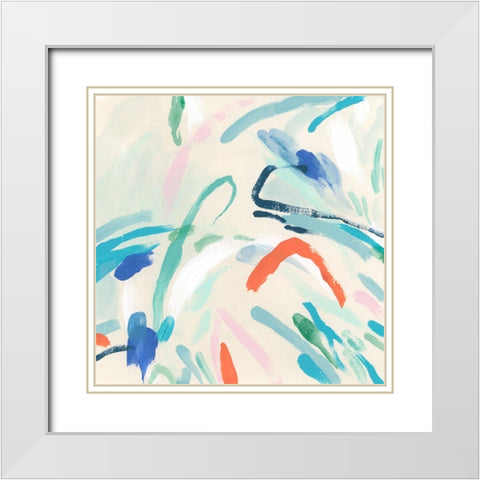 Spatial Interaction II White Modern Wood Framed Art Print with Double Matting by Vess, June Erica