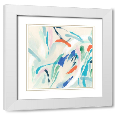 Spatial Interaction IV White Modern Wood Framed Art Print with Double Matting by Vess, June Erica