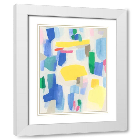 Ventana I White Modern Wood Framed Art Print with Double Matting by Vess, June Erica