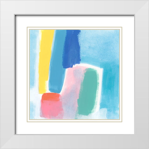 Pivot Palette II White Modern Wood Framed Art Print with Double Matting by Vess, June Erica