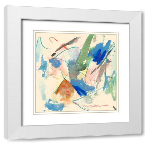 Mountain And Sea Study VI White Modern Wood Framed Art Print with Double Matting by Wang, Melissa