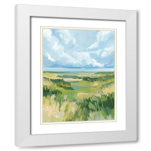 Coastal Dune II White Modern Wood Framed Art Print with Double Matting by Barnes, Victoria