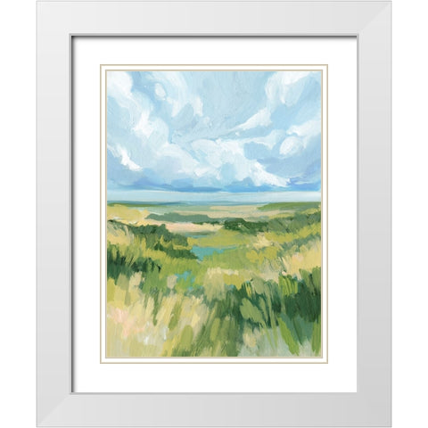 Coastal Dune II White Modern Wood Framed Art Print with Double Matting by Barnes, Victoria