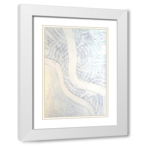 Northerly Wind I White Modern Wood Framed Art Print with Double Matting by Lam, Vanna
