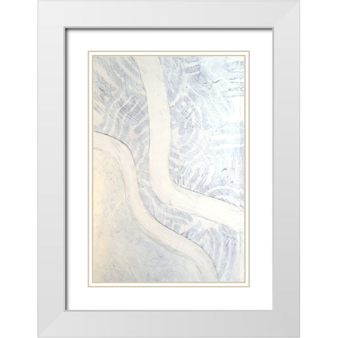 Northerly Wind I White Modern Wood Framed Art Print with Double Matting by Lam, Vanna