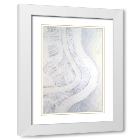 Northerly Wind II White Modern Wood Framed Art Print with Double Matting by Lam, Vanna