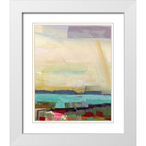 Open Roads I White Modern Wood Framed Art Print with Double Matting by Quin, Marabeth