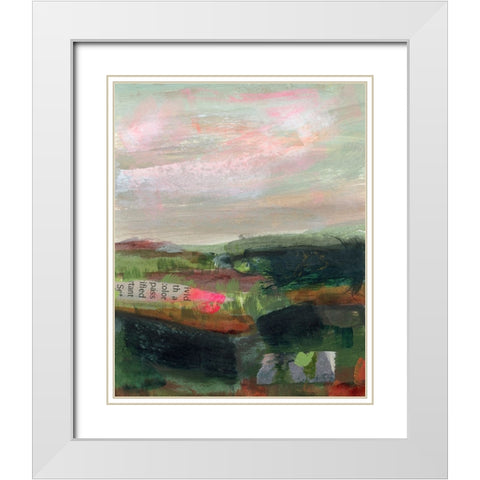 Open Roads II White Modern Wood Framed Art Print with Double Matting by Quin, Marabeth