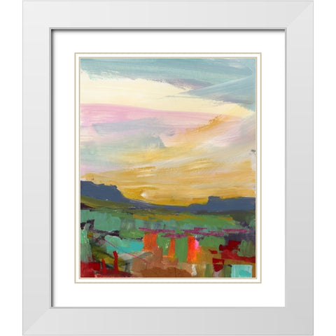 Open Roads IV White Modern Wood Framed Art Print with Double Matting by Quin, Marabeth