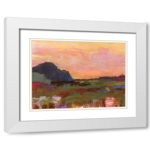 The Western Sky IV White Modern Wood Framed Art Print with Double Matting by Quin, Marabeth