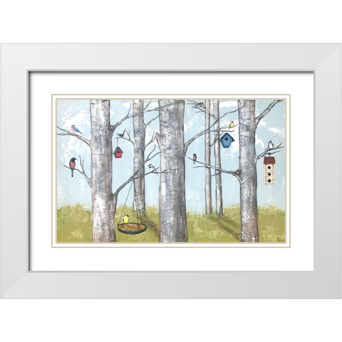 The Hood White Modern Wood Framed Art Print with Double Matting by Reynolds, Jade