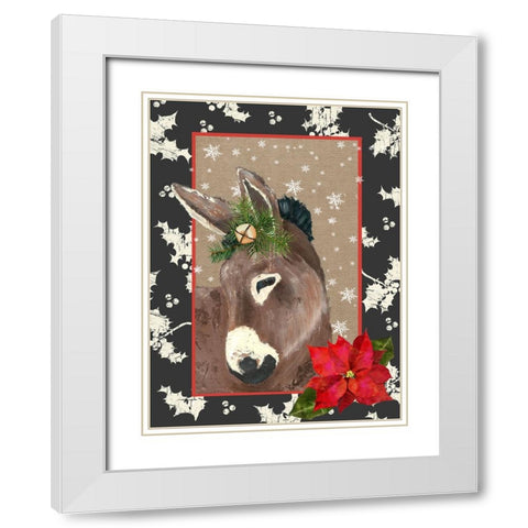 County Christmas Farm III White Modern Wood Framed Art Print with Double Matting by Reynolds, Jade